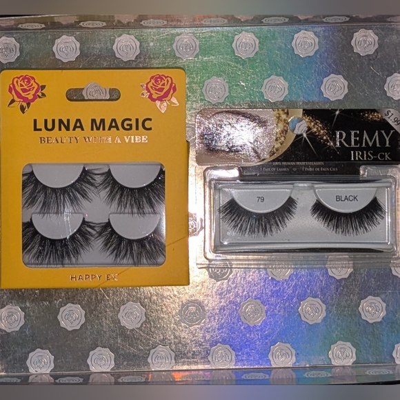 Lot of 2 Packs Of Eyelashes ~ Luna Magic Happy EX & Remy IRIS - CK #79 ~ NEW - Picture 2 of 3